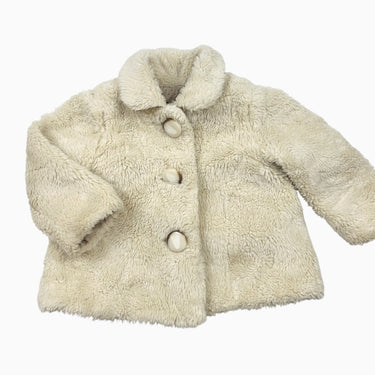 Manteau en sherpa vanille 12-18M