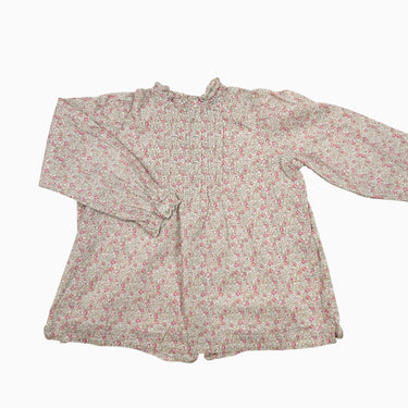 Blouse fleuri rose 6Y