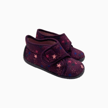 Pantoufles marine coeurs à velcro 22EU