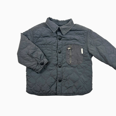 Manteau gris matelassé 12-18M