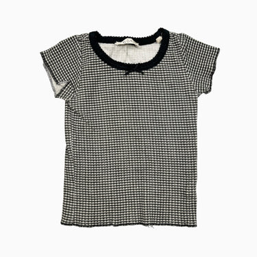 T-shirt à vichy noir 4Y