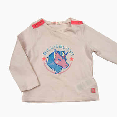 Chandail rose licorne 18M