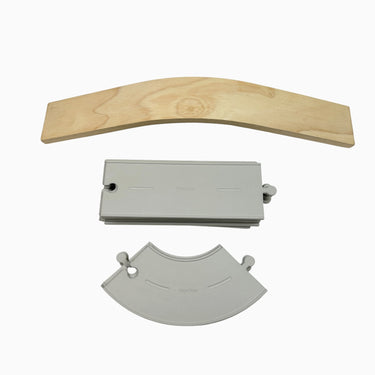 Jouet gris circuit en siliconne et bois