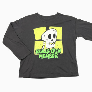 Chandail charcoal 'Skull's crew Member' 6-7Y