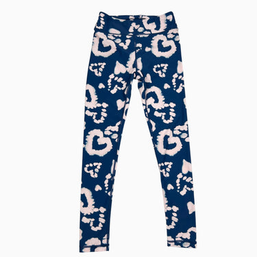 Legging bleu coeurs 10Y