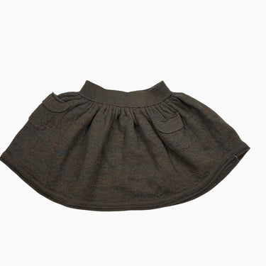 Jupe charcoal chiné 100% mérino 6Y