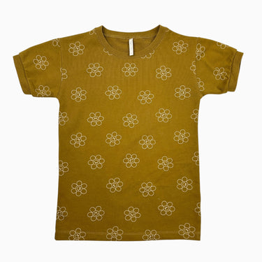 Tunique moutarde fleuri 4-5Y