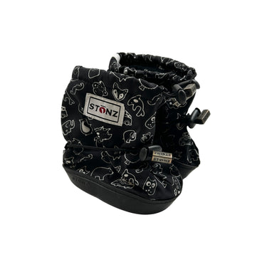 Bottes souples noires à animaux doublées M 6-18M