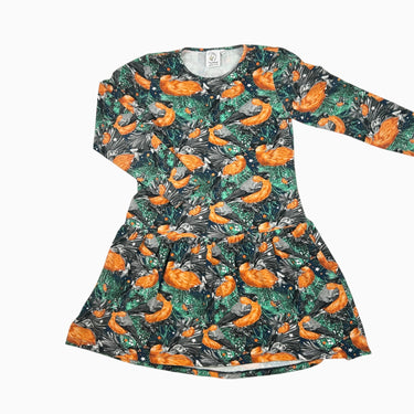Robe marine oiseaux 128-134CM 8-9Y