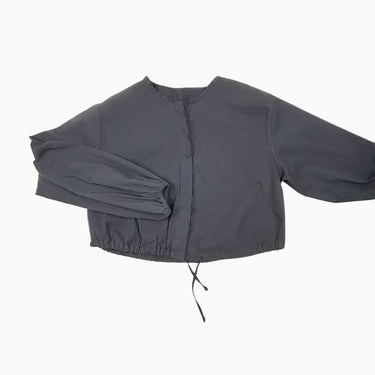 Blouse courte noire pour femmes XS