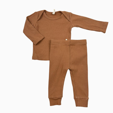 Ensemble marron côtelé 3-6M