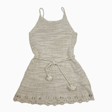 Robe beige en tricot 4Y