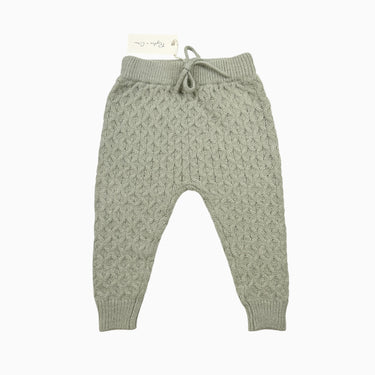 Pantalon sauge en tricot 6-12M