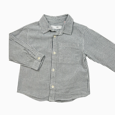 Chemise à rayures grises 18-24M