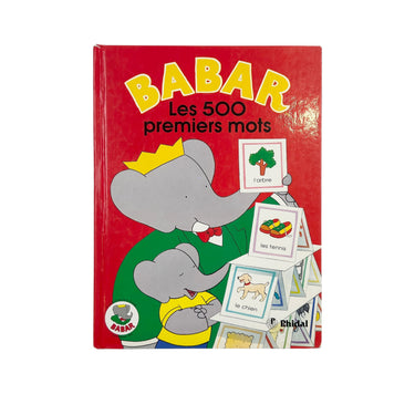 Livre 'Babar les 500 premiers mots' vintage