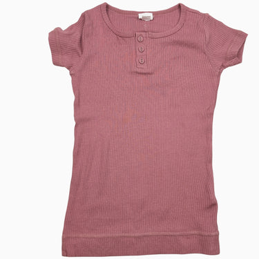 T-shirt rose côtelé 7Y