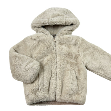 Manteau avoine en peluche 6Y