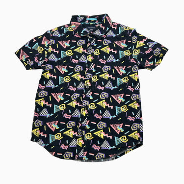 Chemise noire à motifs 5-6Y