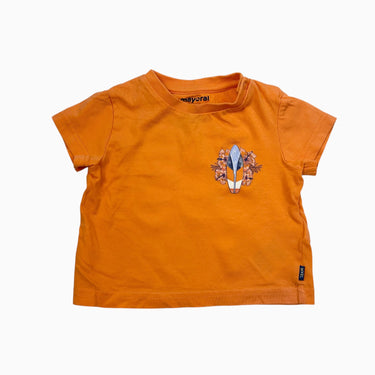 T-shirt orange planche de surf 6M