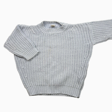 Pull lilas en tricot de coton 4-5Y