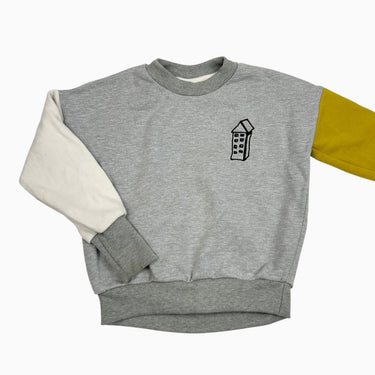 Pull gris maison 5-6Y