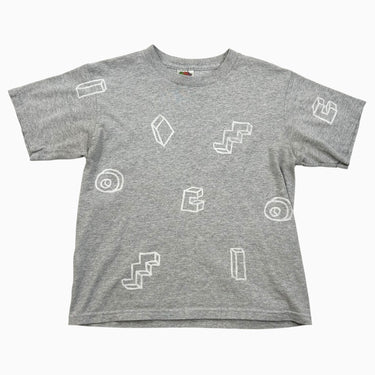 T-shirt formes gris 10-12Y
