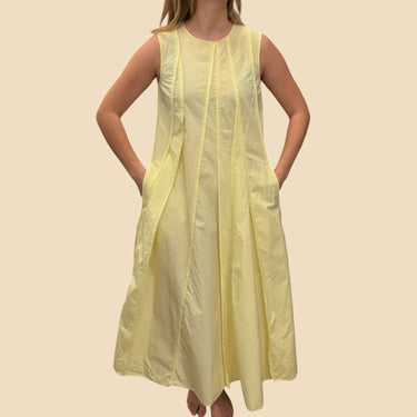 Robe maxi jaune limoncello en coton pour femmes 8US