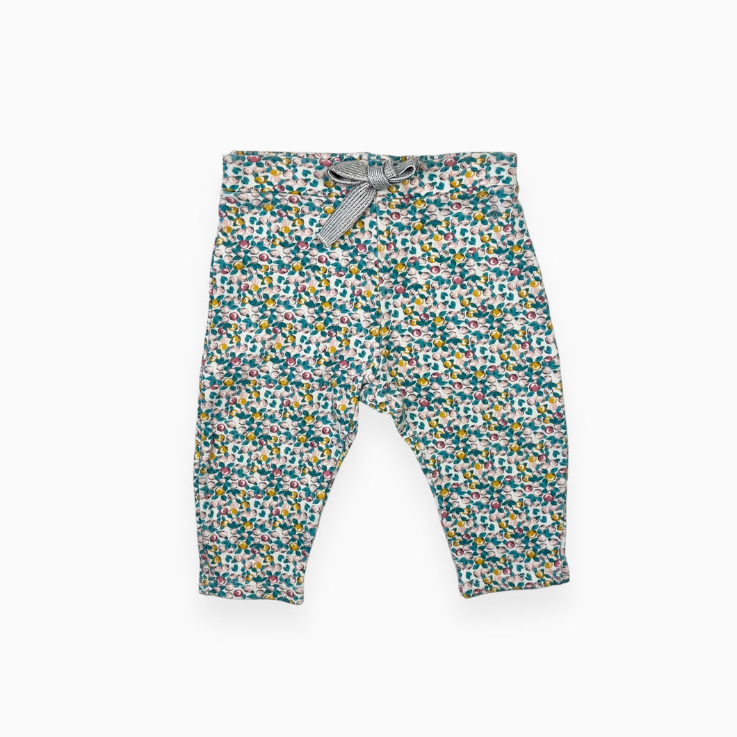 Legging en coton à imprimé petits fruits 6M