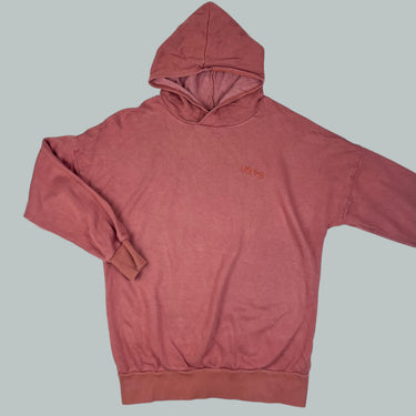 Pull à capuchon paprika en bambou et coton pour femmes M-L