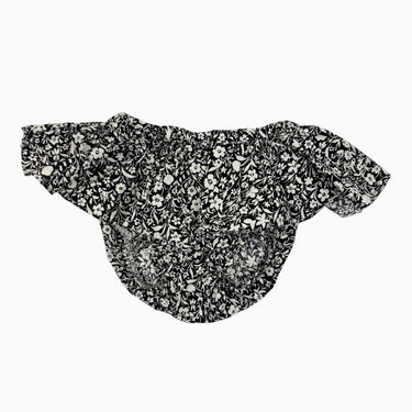 Bloomer noir fleuri à volants 12-18M
