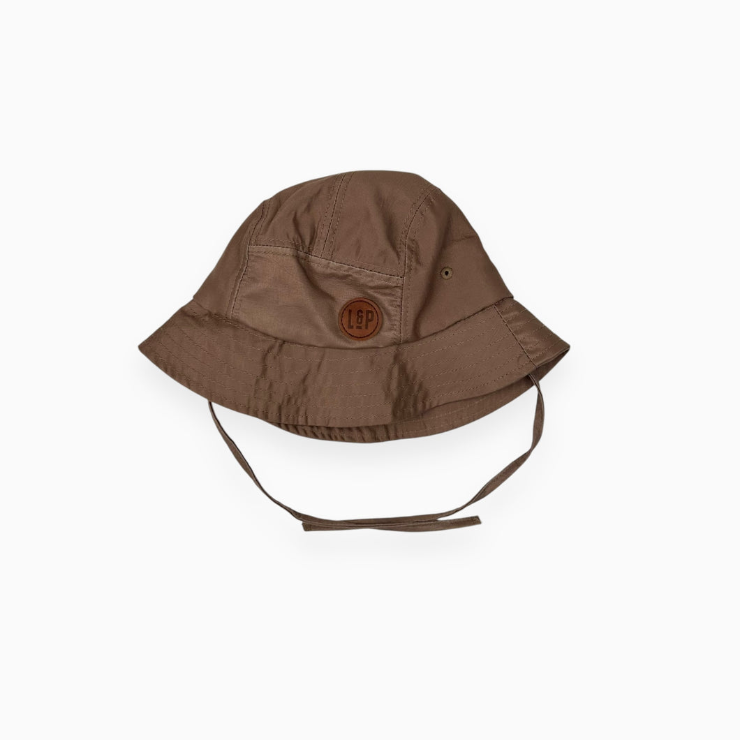 Chapeau marron en poly 'Bucket hat' 53cm (4-5Y)