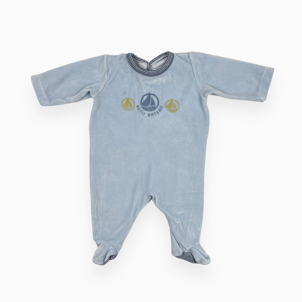 Pyjama en velours bleu ciel 3M