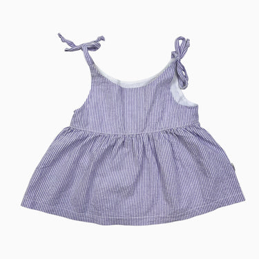 Camisole rayée lilas en coton 12-18M