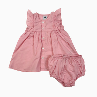 Robe rose bubblegum avec bloomer 6M