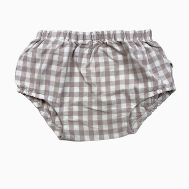 Bloomer à vichy beige en coton 2-3Y