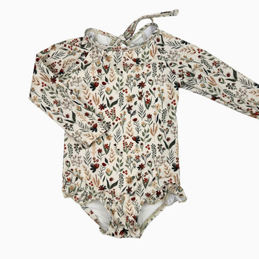 Maillot vanille fleuri 6-12M