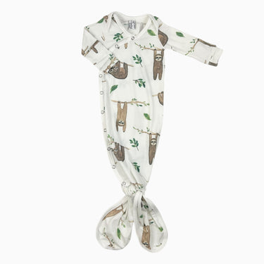 Gigoteuse à noeud blanche 'paresseux' en rayonne et spandex NB