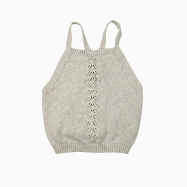 Camisole greige en tricot 4Y