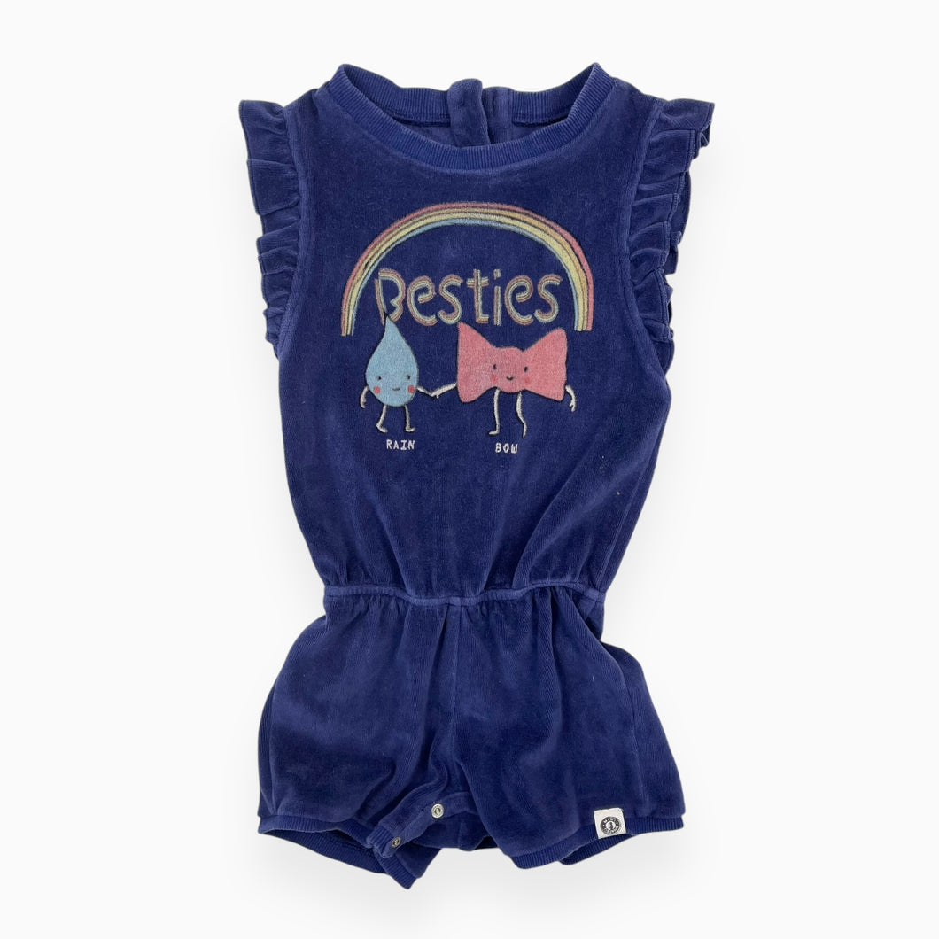 Combi short en ratine 'Besties rain & bow' 2-3Y