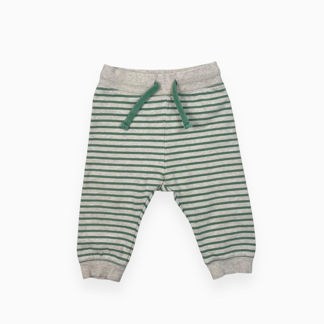 Pantalon de jogging à rayures vertes menthes 9-12M