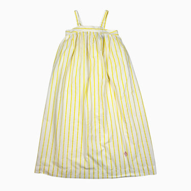 Robe maxi à rayures jaunes et vanille 10Y