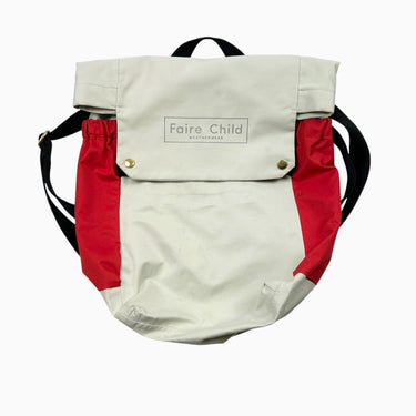 Sac à dos imperméable avoine et rouge