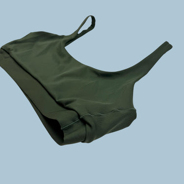 Haut de bikini vert 'Double Scoop' pour femmes XL