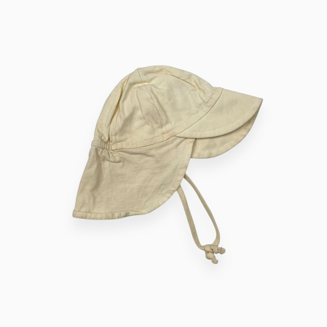 Casquette vanille en coton souple 0-6M