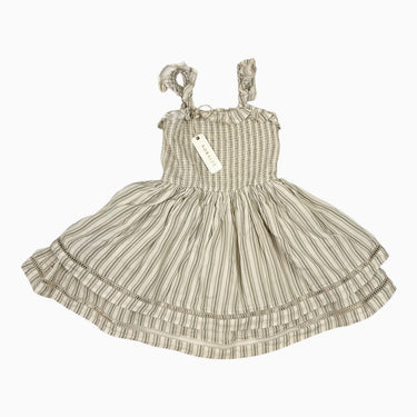 Robe à rayures sauge en viscose 4Y
