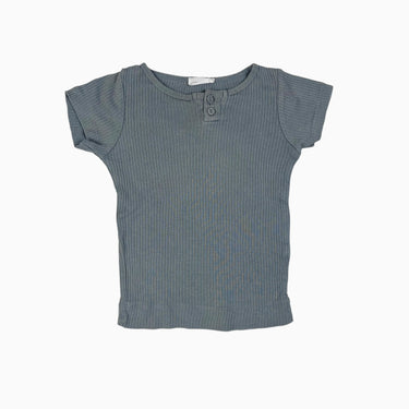 T-shirt gris-bleu en modal côtelé 2Y