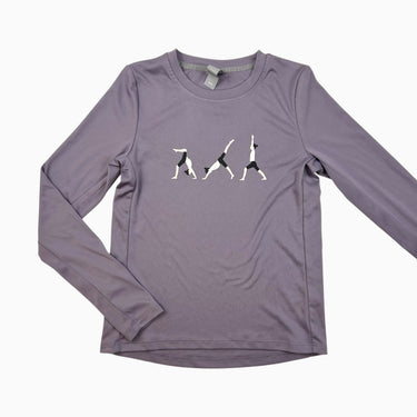Chandail mauve 'fille gymnastique' M 8-10Y