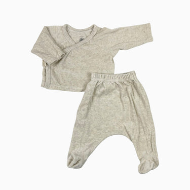Ensemble greige en velours 1M