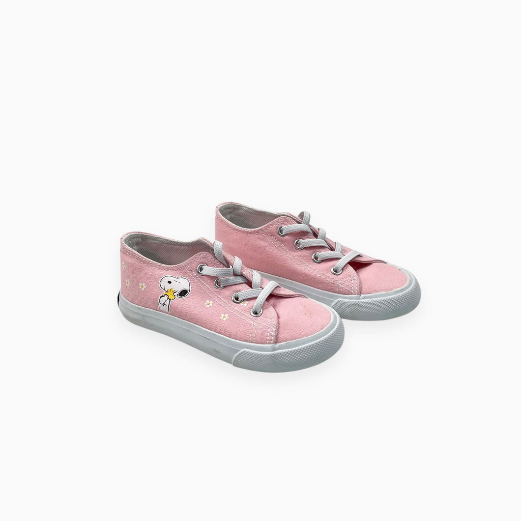 Souliers en canvas de coton rose 'Snoopy' 9 US