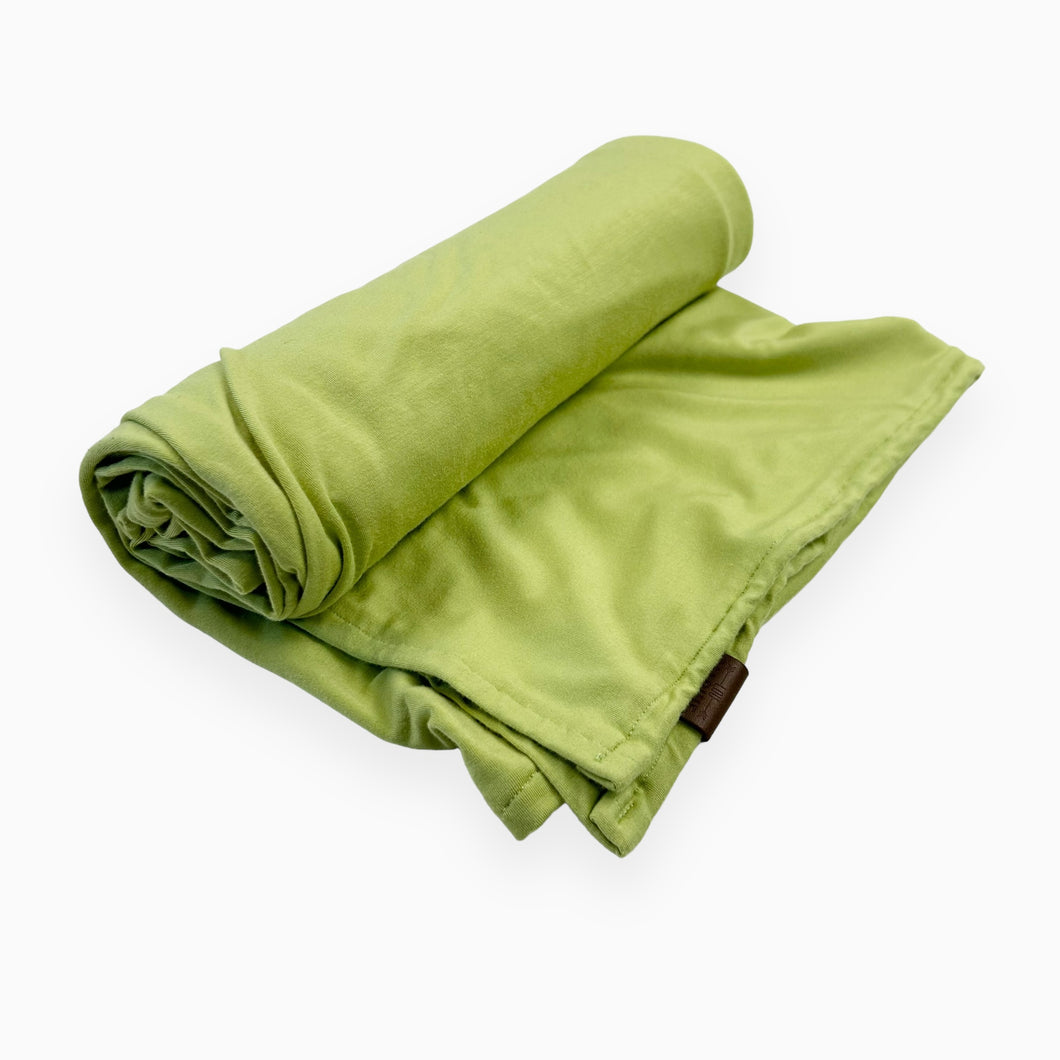 Couverture pomme verte d'emmaillotage en bambou extensible 39 x 39 ''